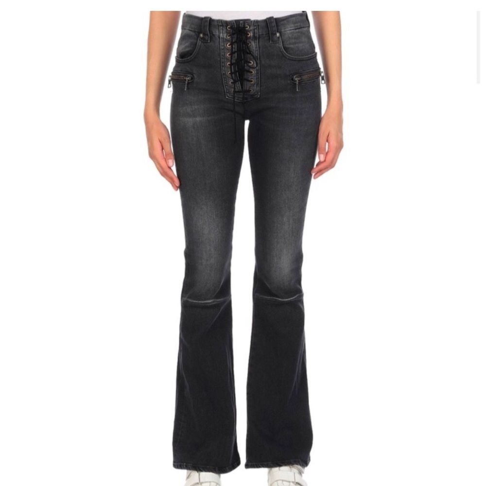 Unravel Project Ben Taverniti Laced Black Denim Size 30